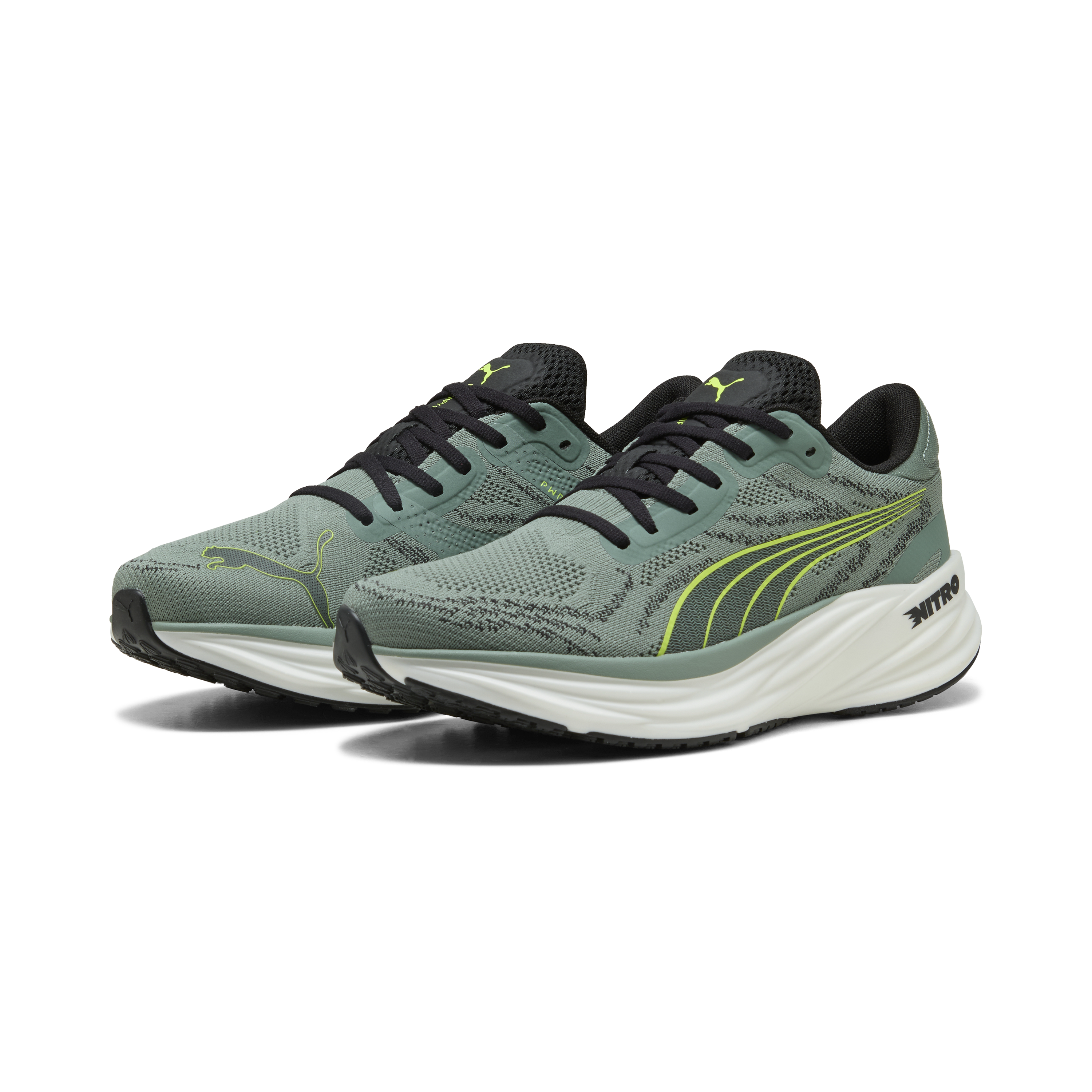 Puma Magnify Nitro 2 Green Moon-yellow Alert