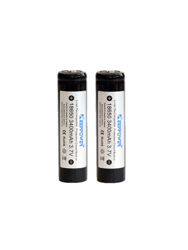 Tracker Keeppower Batteri 18650 3500 Mah Li-Ion (2 Stk) Black