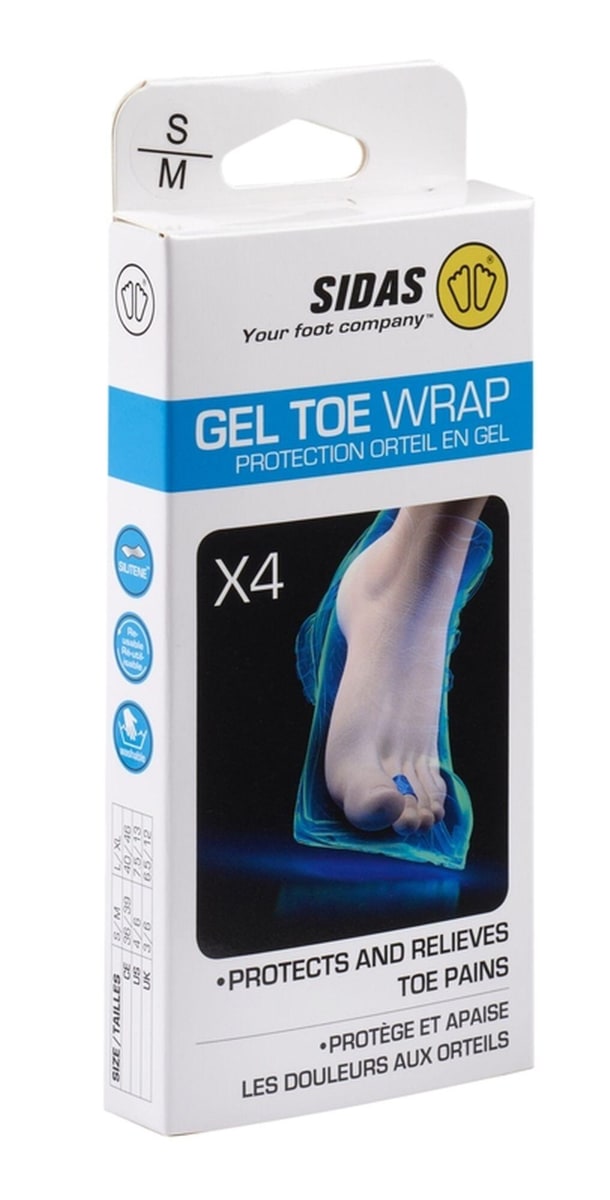 Sidas Gel Toe Wraps (X4) Blå