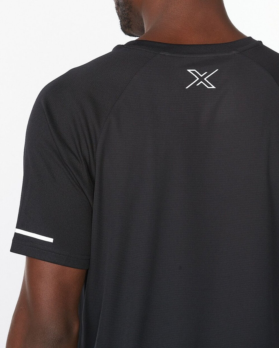 2XU Men's Aero Tee Black/Silver