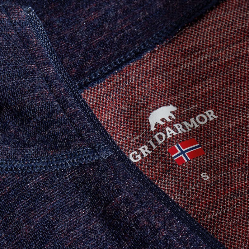 Gridarmor Women's Snøkrystal Jacquard Ullgenser Navy Blazer
