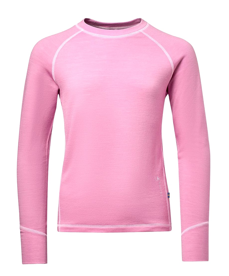 Isbjörn of Sweden Kids' Husky Sweater Baselayer Frost Pink