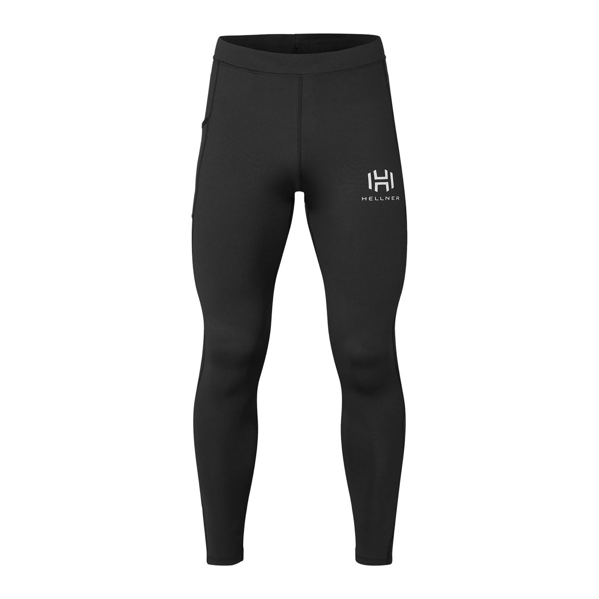 Hellner Men's Mustavaara Running Tights Jet Black