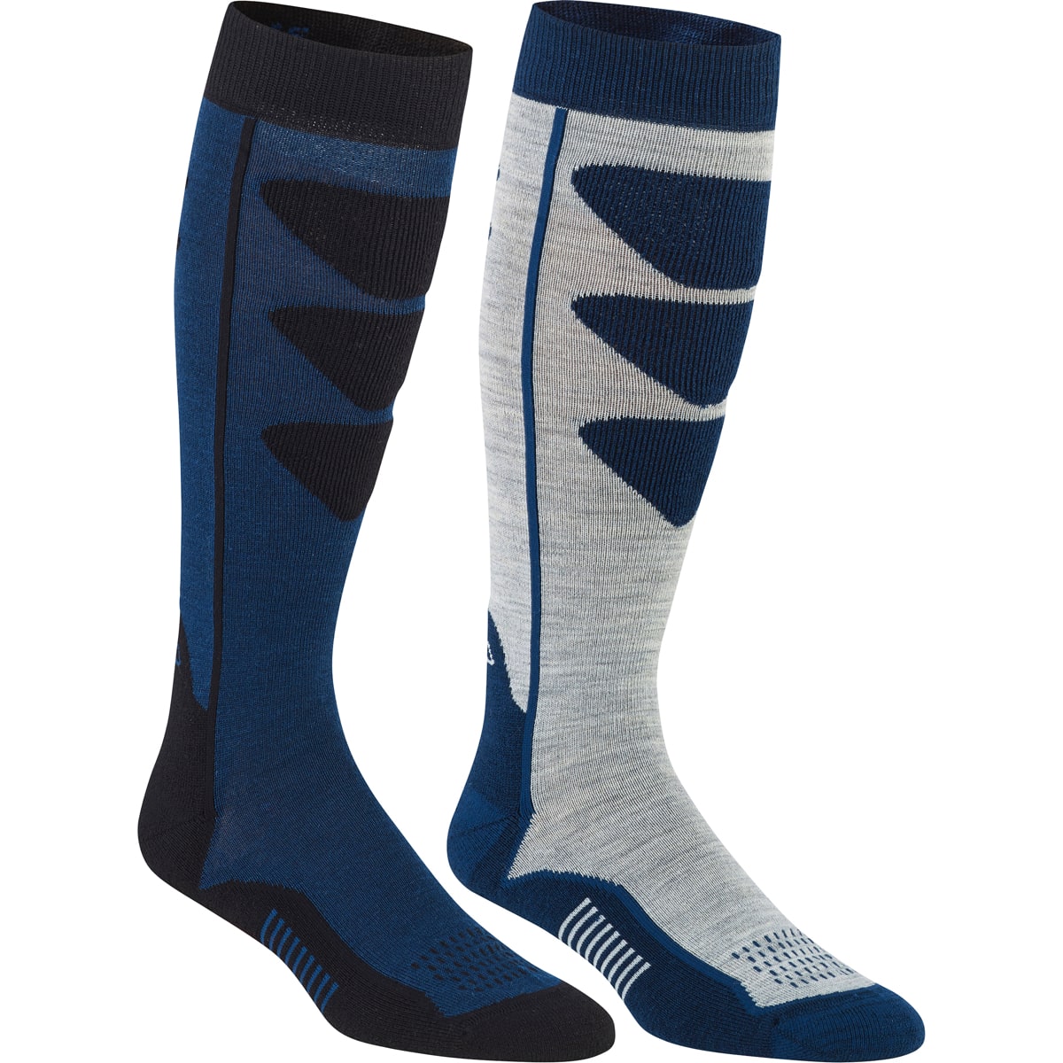 Bula Unisex Alpine Ski Sock 2-Pack Denim