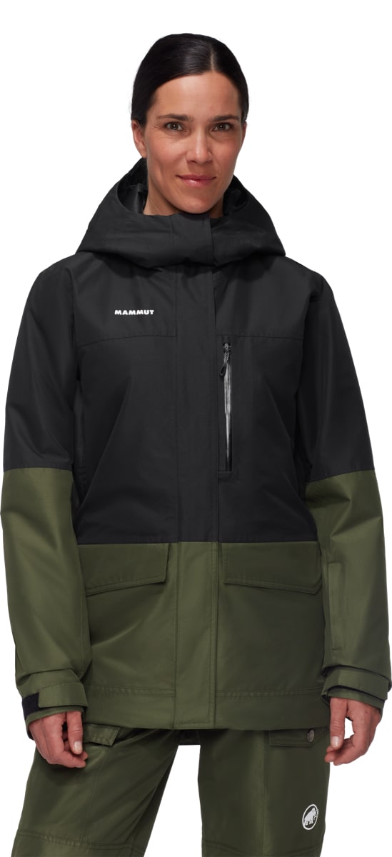 Mammut Fall Line Hs Thermo Hooded Jacket Women Dark Marsh-Black