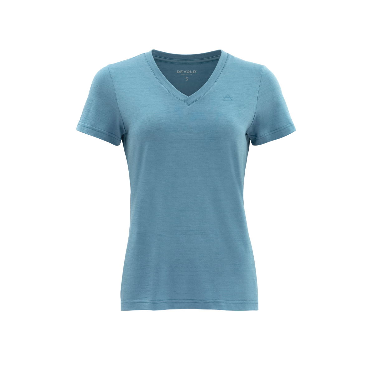 Devold Hareid Merino 200 Tee V-Neck Wmn White