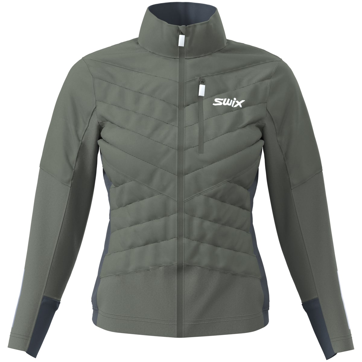 Swix Women's Dynamic Hybrid Insulated Jacket Olive/ Dark Navy