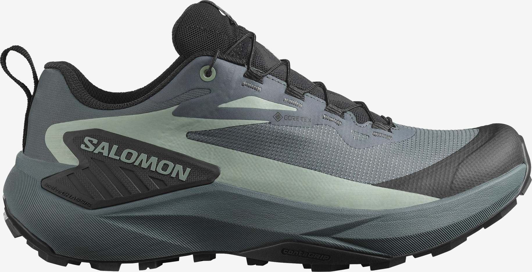 Salomon Women's Genesis GORE-TEX Turbulence/Black/Green Milieu