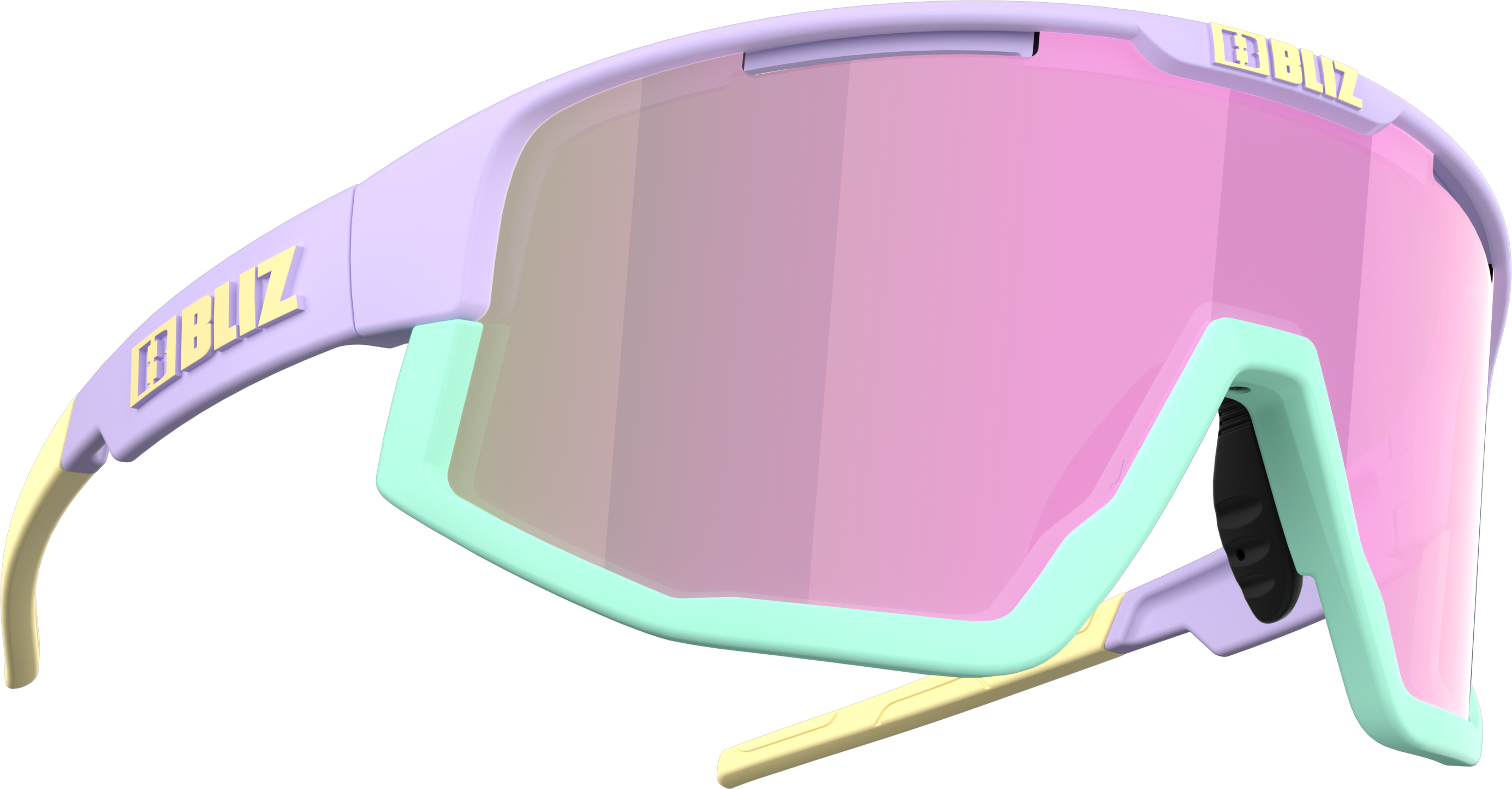 Bliz Fusion Matt Pastel Purple/Brown with Pink Multi