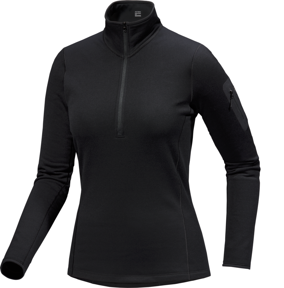 Arc'teryx Kyanite Baselayer Zip Neck W Black