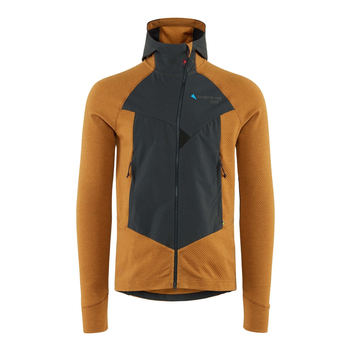 Klättermusen Men's Hugin Zip Hoodie Mustard/Raven