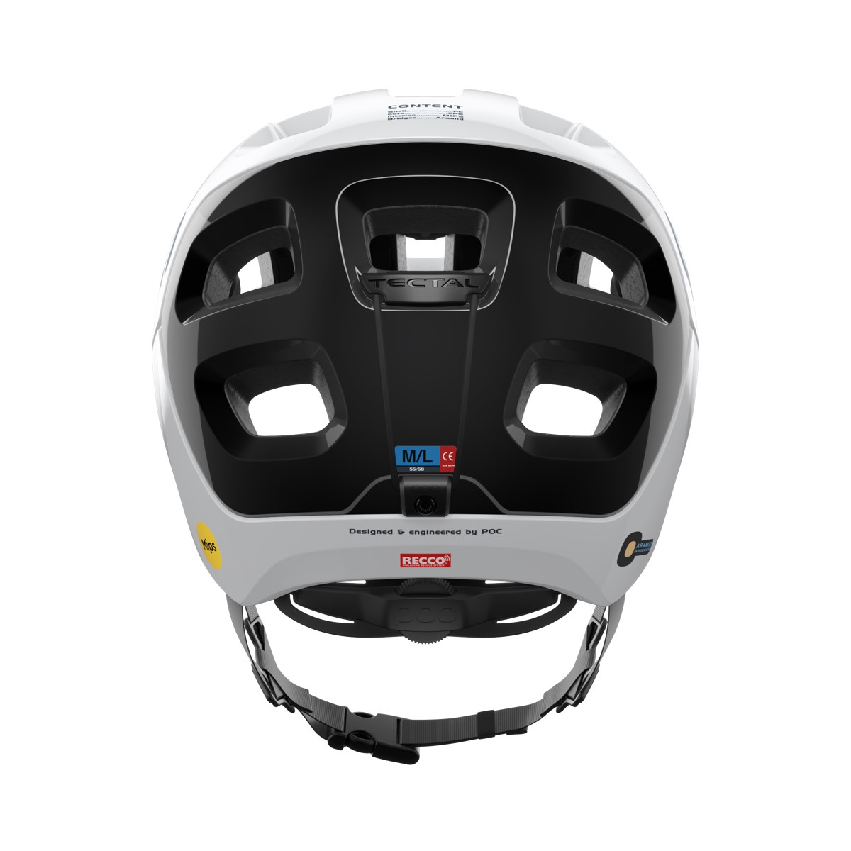 POC Tectal Race Mips Hydrogen White/Uranium Black