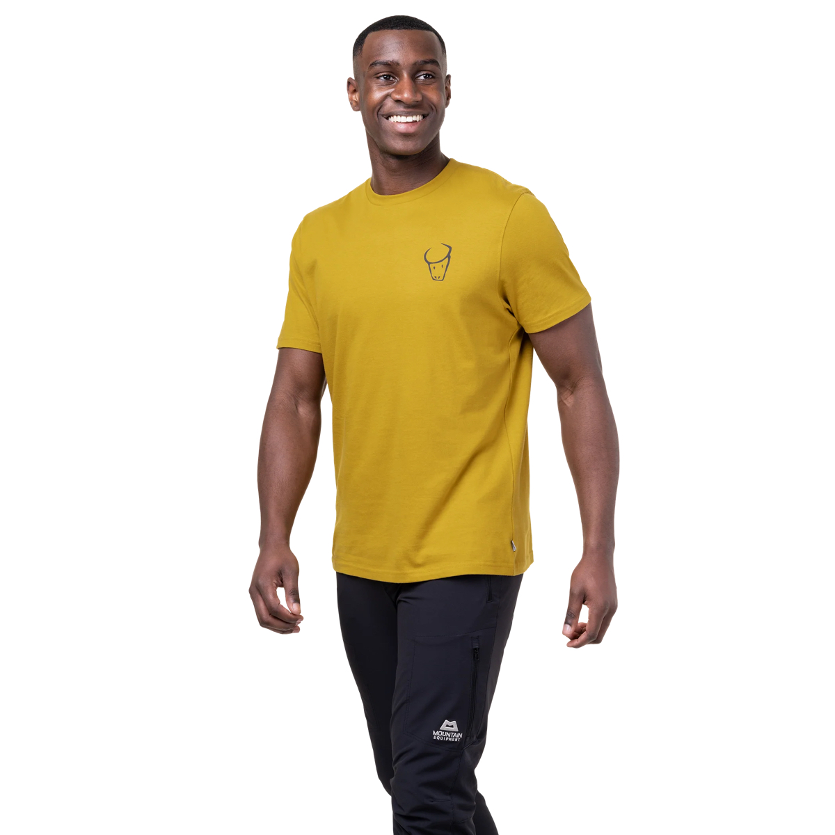 Mountain Equipment Yorik On Wire Mens Tee Admiral Blue