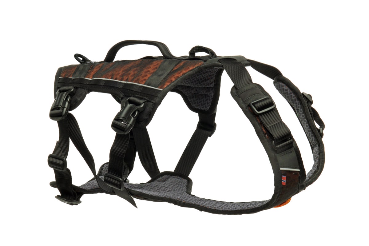 Non-stop Dogwear Rock Harness Long Black/Orange XS