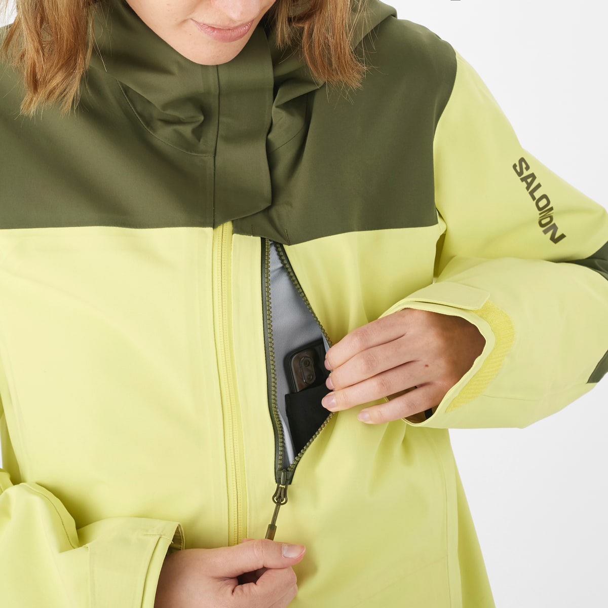 Salomon Stance 3l Jkt W Charlock/Olive Night/