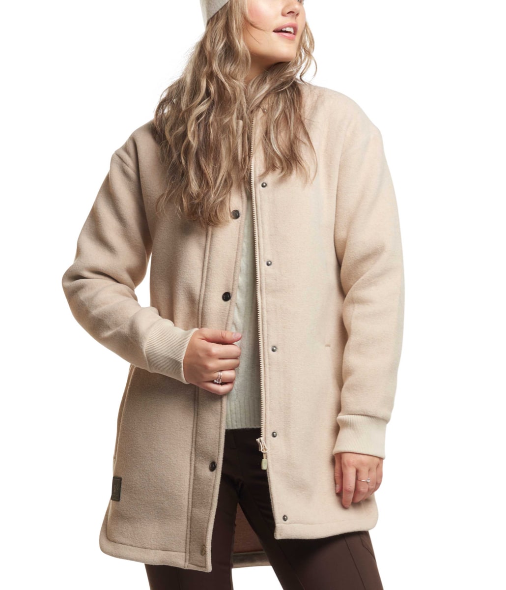 Twentyfour Mode Wool Bomber D Gråhvit