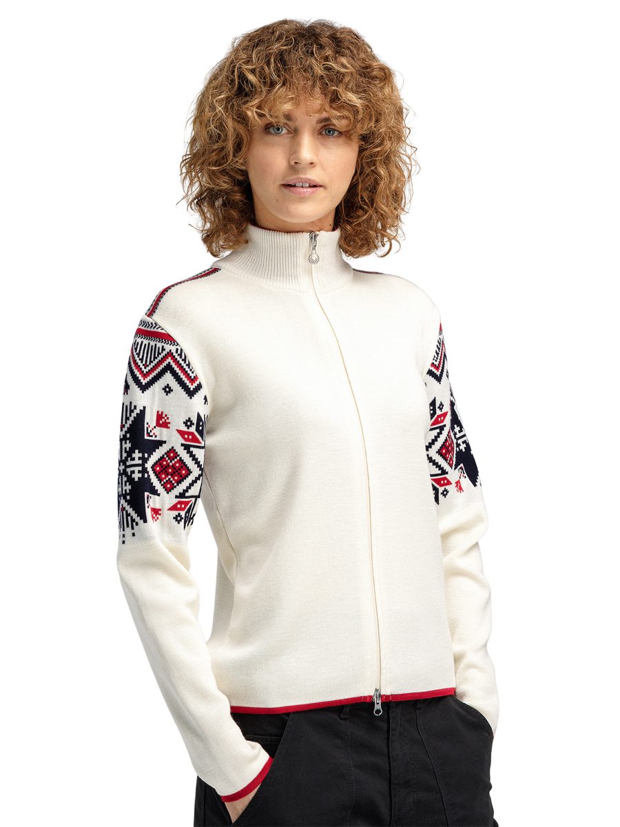 Dale of Norway Varberg Feminine Jacket Offwhite Marine Raspberry