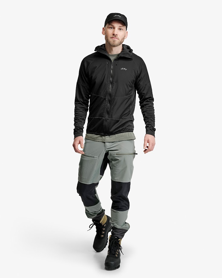 Lundhags Padje Windbreaker Hoodie M Black