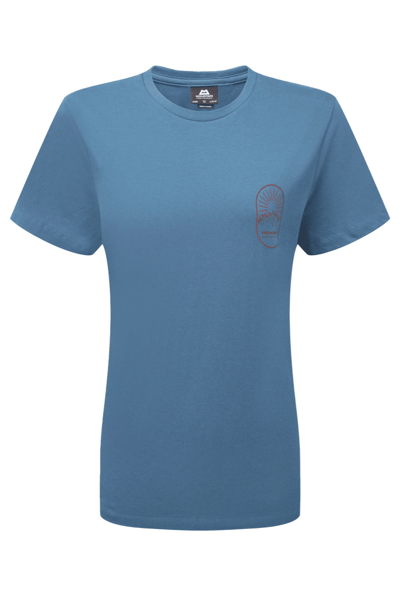 Mountain Equipment Alpenglow Wmns Tee Stellar Blue