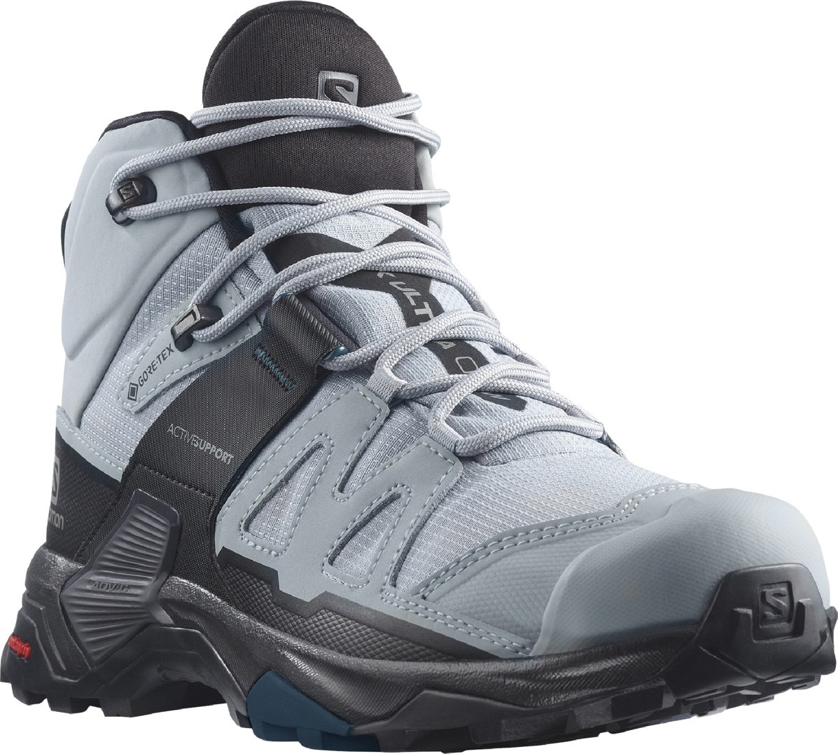 Salomon Women's X Ultra 4 Mid Wide GORE-TEX Quarry/Black/Legion Blue
