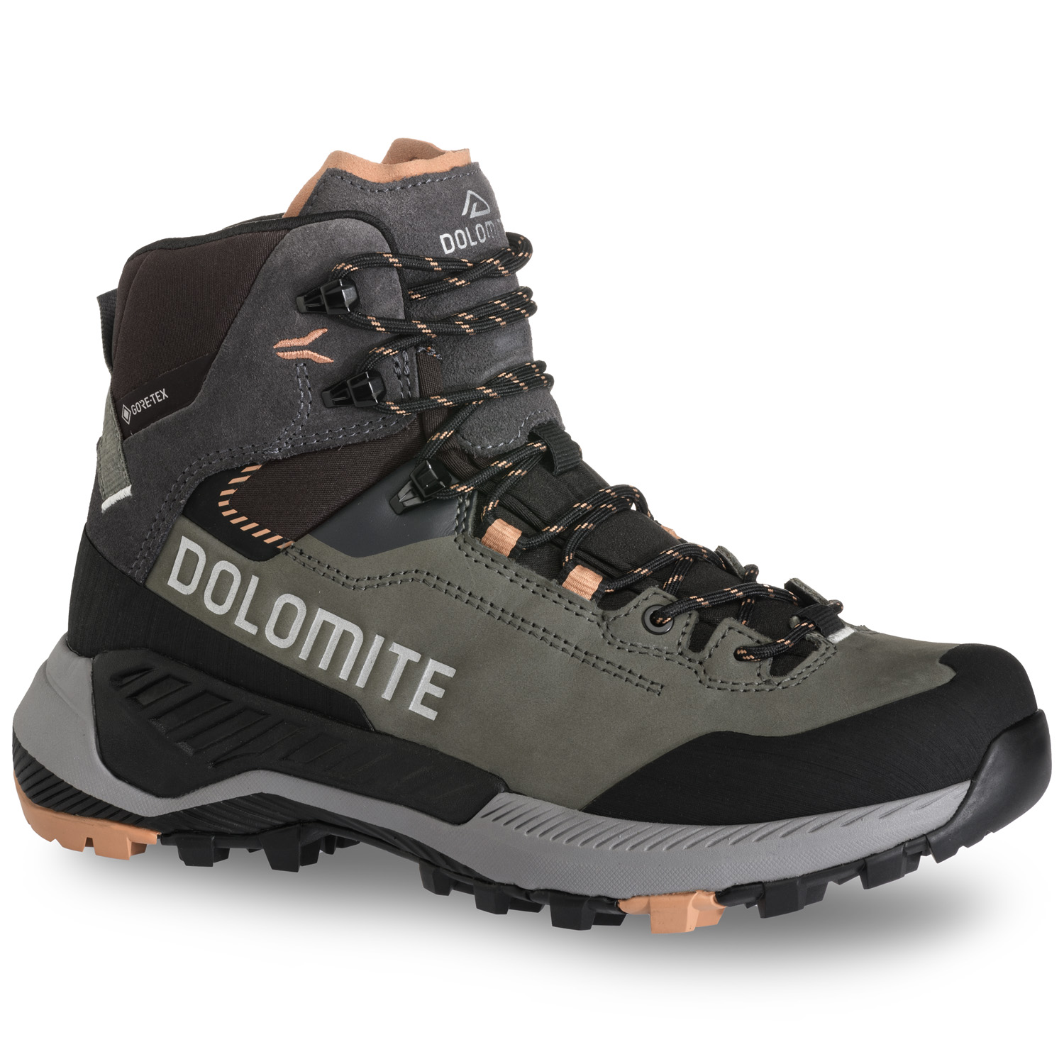 Dolomite Dol Shoe W'S Vernale Leather High Gtx Silver Green/sand Pink