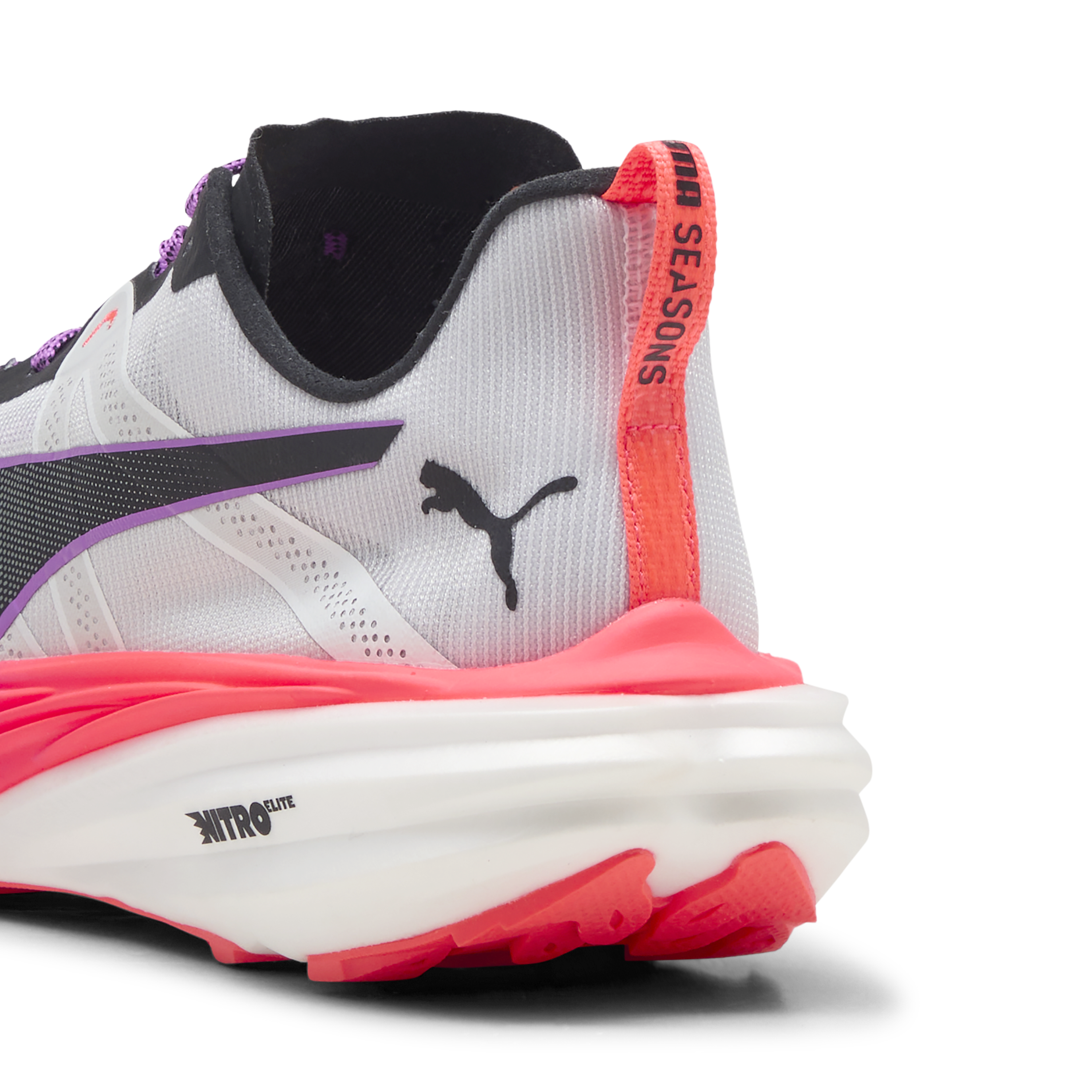 Puma Deviate Nitro Elite Trail Puma White-glowing Red-pure Magenta