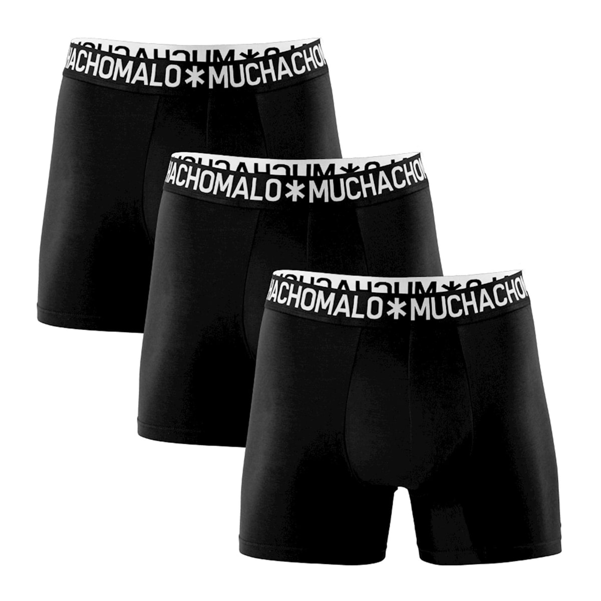 Muchachomalo 1132 COTTON BOXER 3PK BLACK