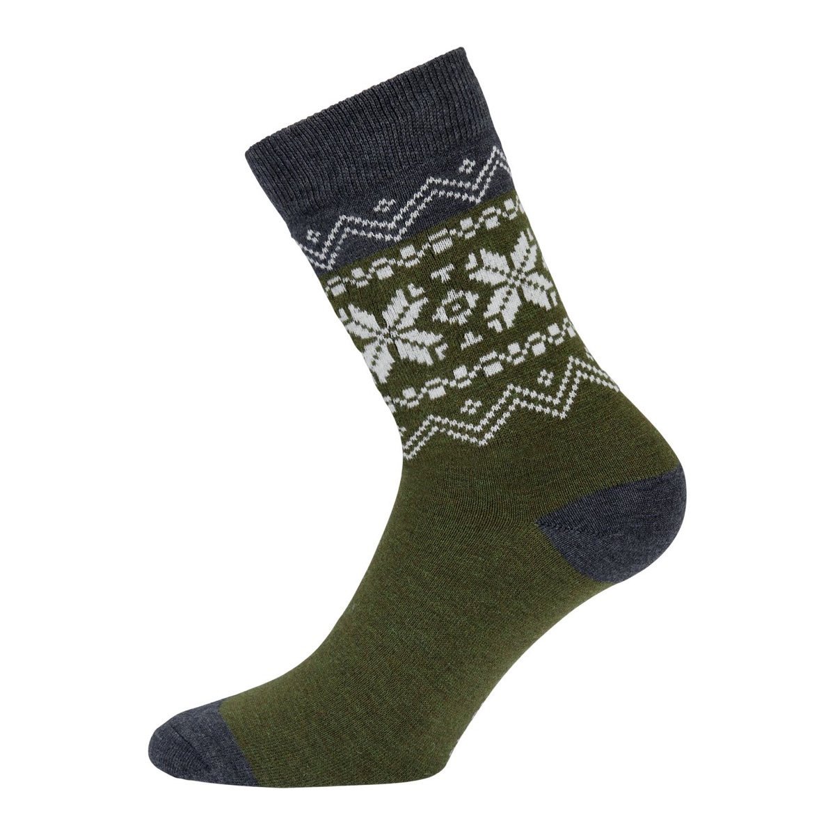 Gridarmor Heritage Merino Socks Green/Grey/White