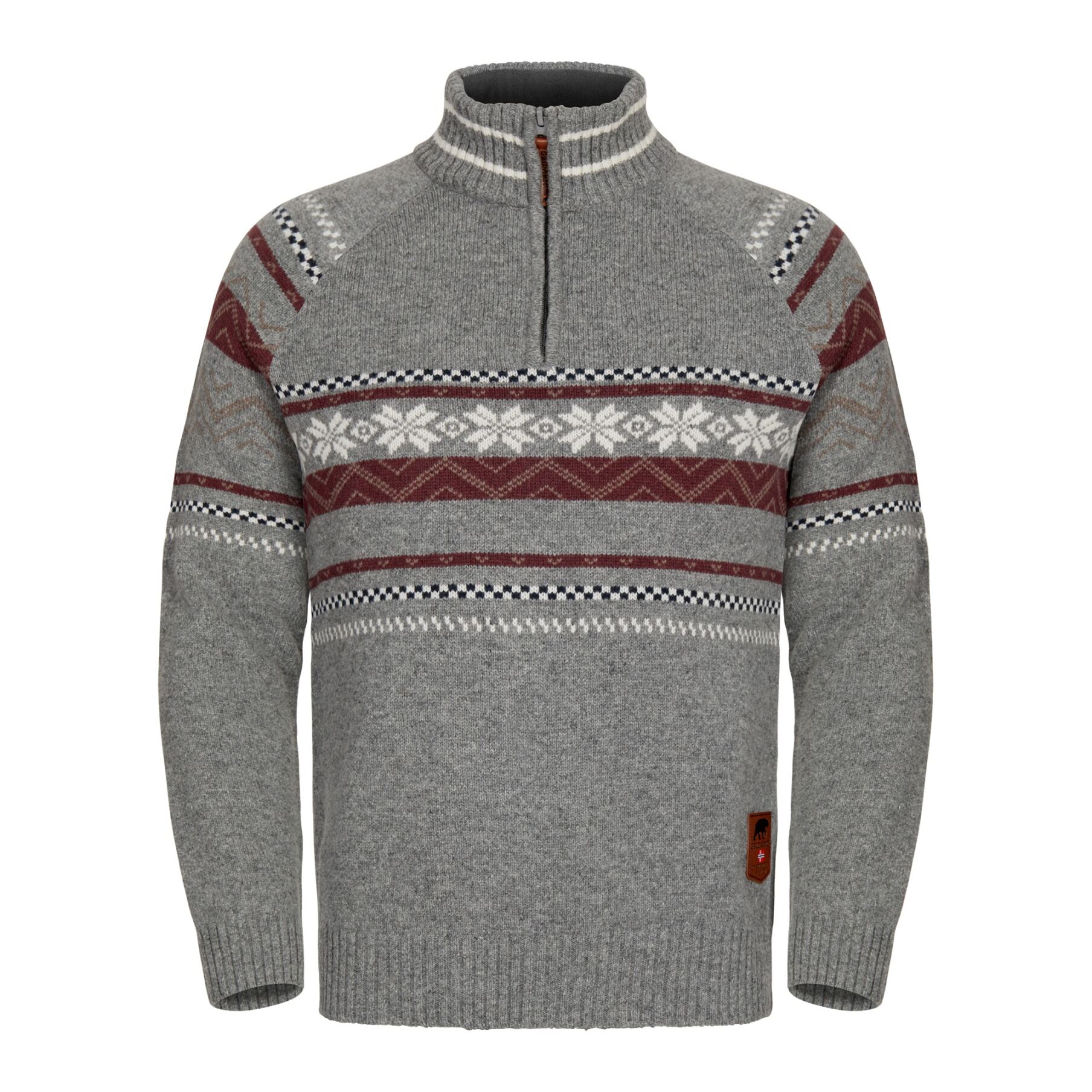 Gridarmor Snøstjerne Hz Ullgenser Men Grey Melange