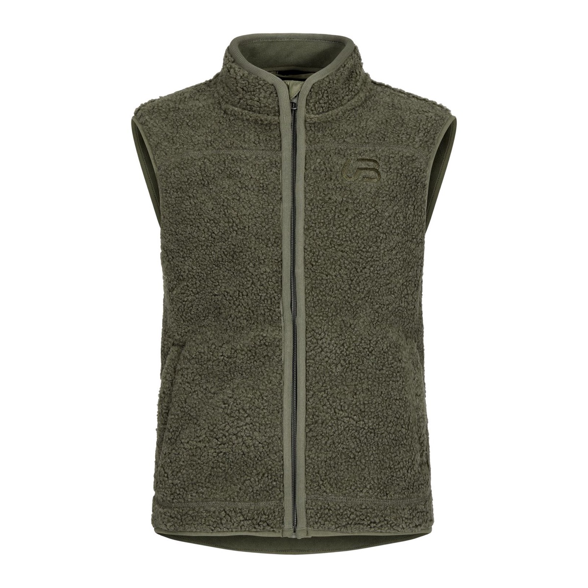Urberg Kids' Åheim Pile Vest Deep Lichen Green
