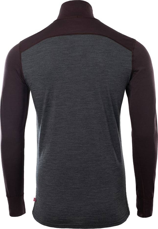 Aclima Lightwool 180 Polo W/ Zip M'S Chocolate Plum/Marengo