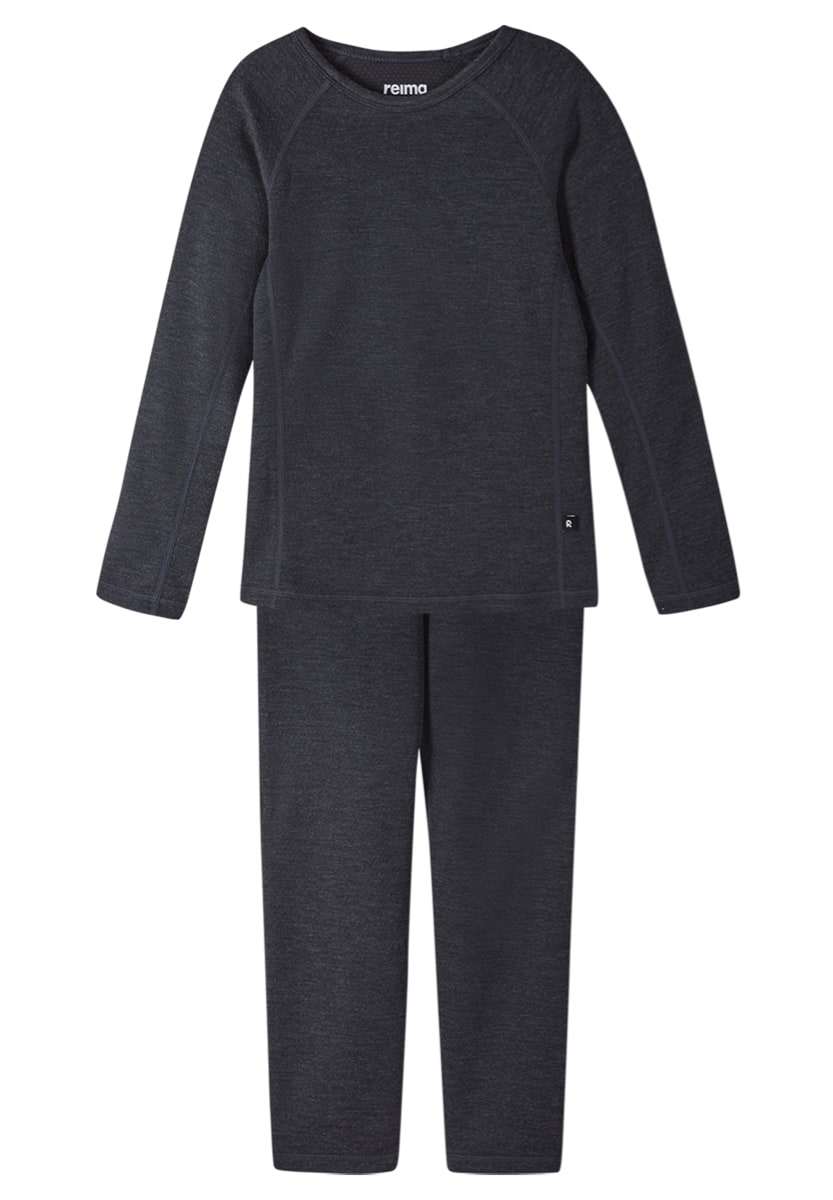 Reima Kids' Thermal Set Lani Black Melange