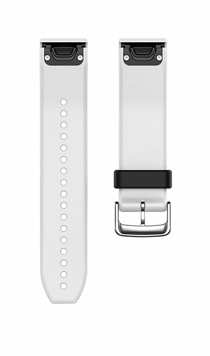 Garmin QuickFit® 22 Watch Bands, White Silicone White