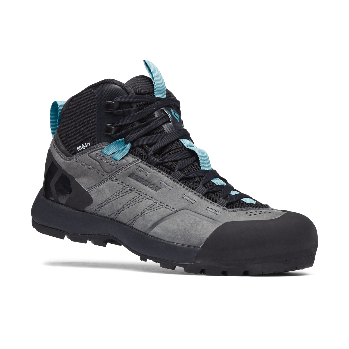 Black Diamond Women's Misson Leather Mid WP Steel Grey/Costal Blue