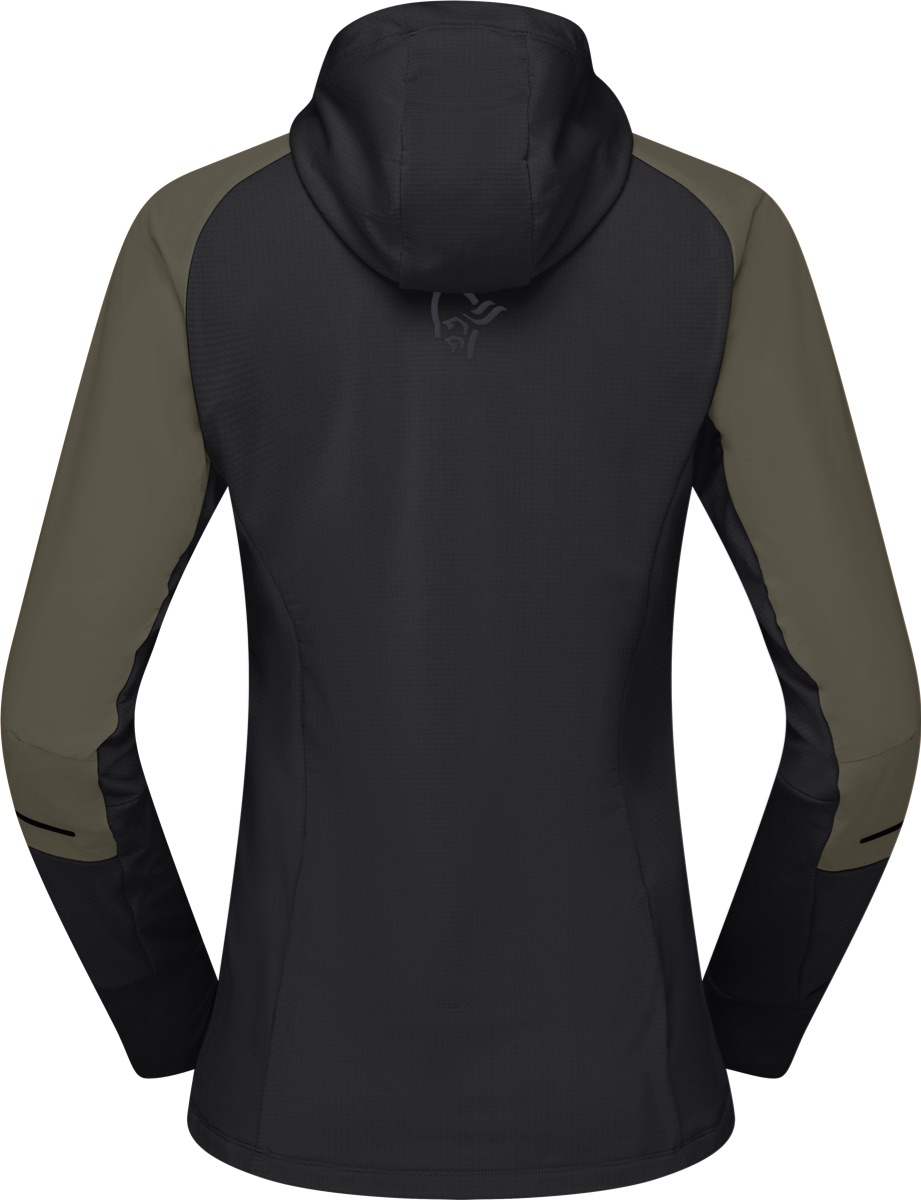 Norrøna Women's Senja Alpha90 Zip Hood Olive Night