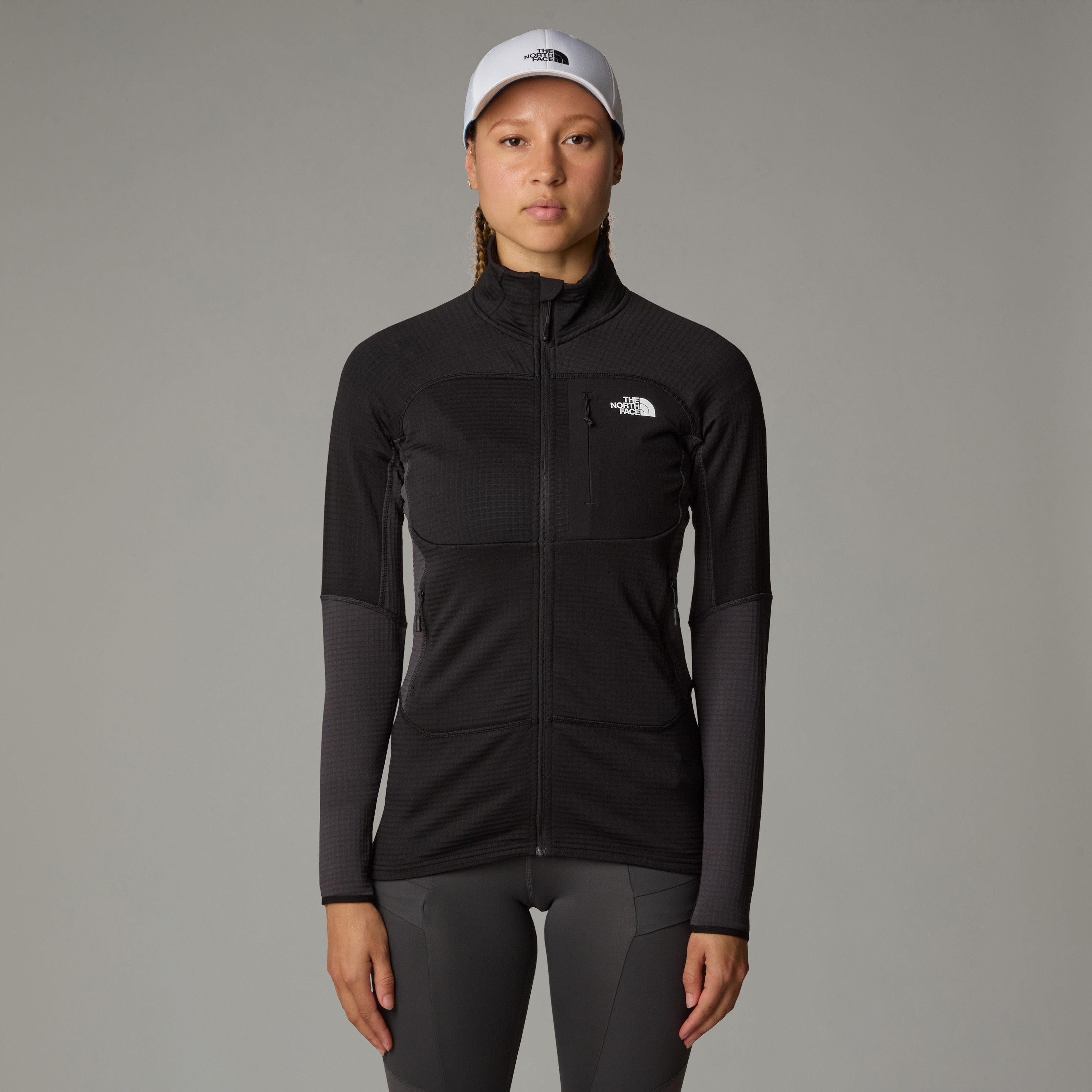 The North Face W Stormgap Powergrid Jacket Tnf Black-asphalt Grey-