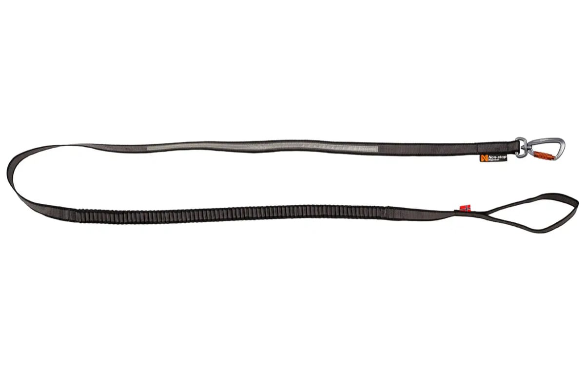 Non-stop Dogwear Touring Bungee Leash 2m/23mm Gray