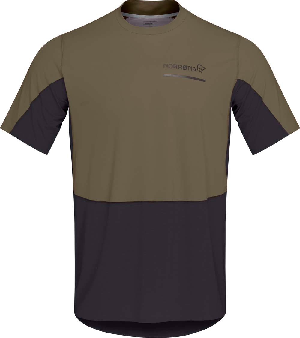 Norrøna Men's Senja Equaliser Lightweight T-Shirt Olive Night