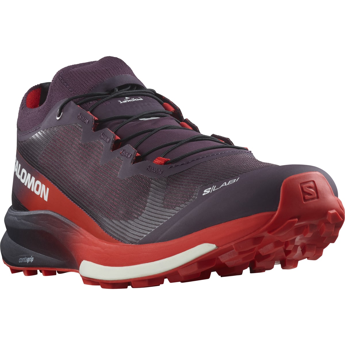 Salomon S/LAB ULTRA 3 V2 Plum Perfect/Fiery Red/White