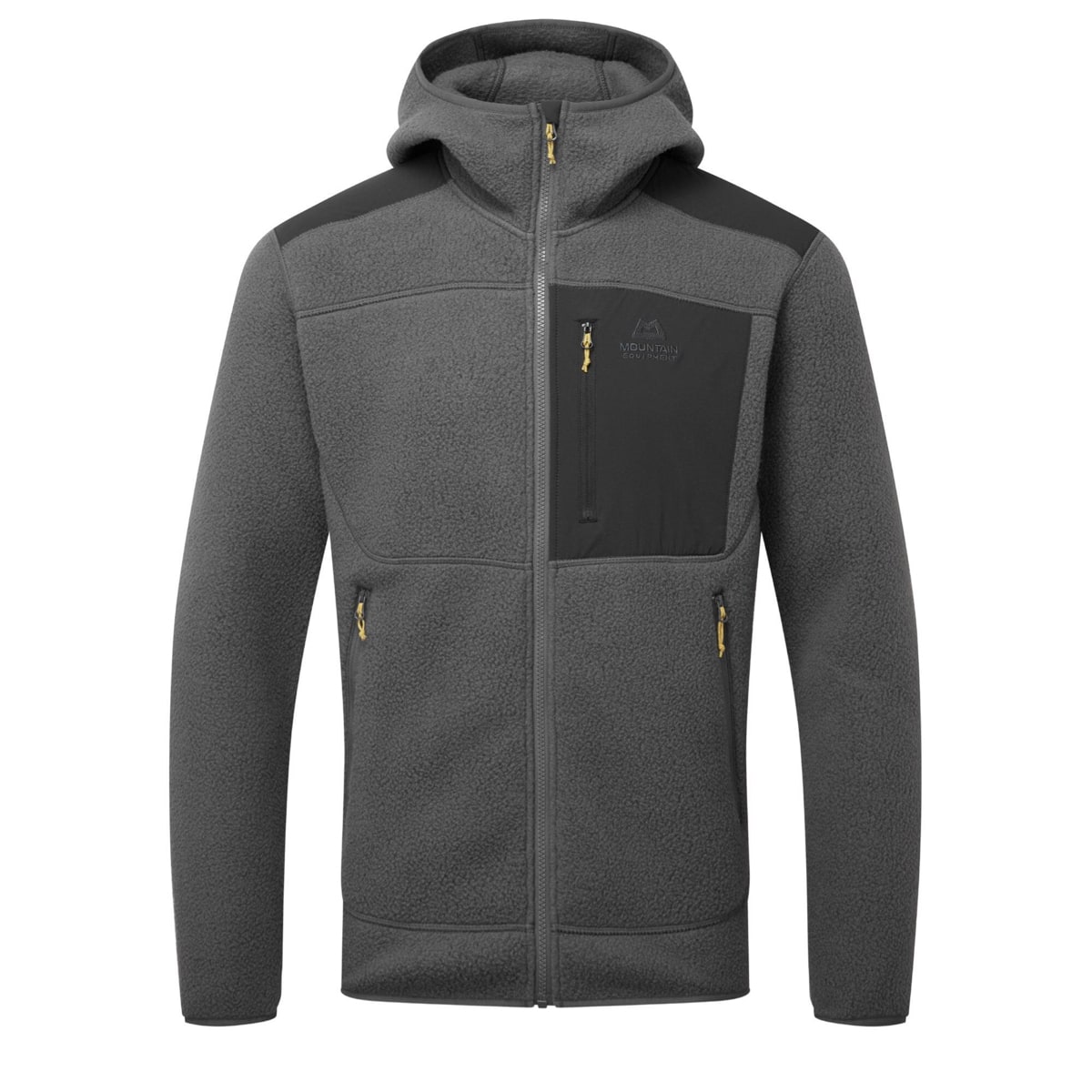 Mountain Equipment Highpile Hooded Mens Jacket Anvil Grey/Black