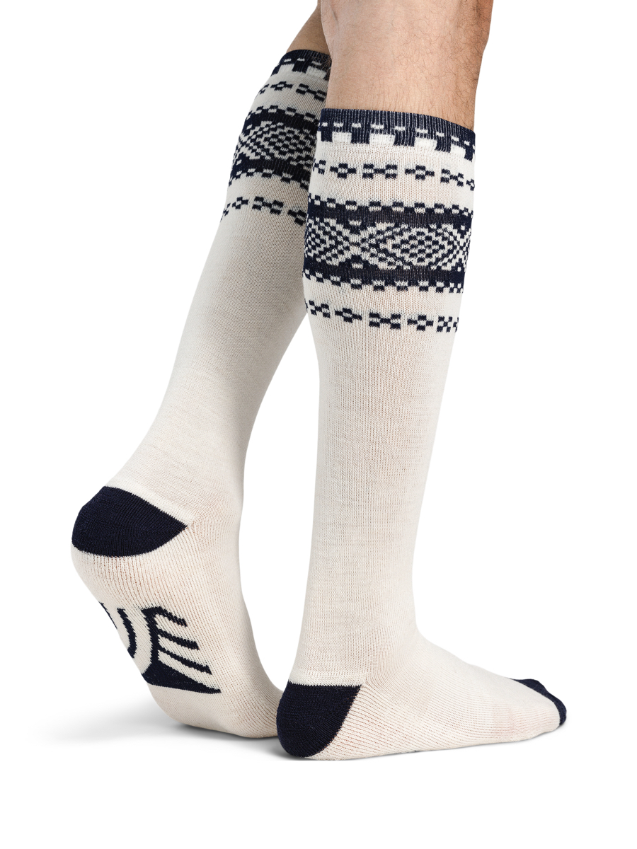Dale of Norway Cortina Knee Sock Offwhite Navy