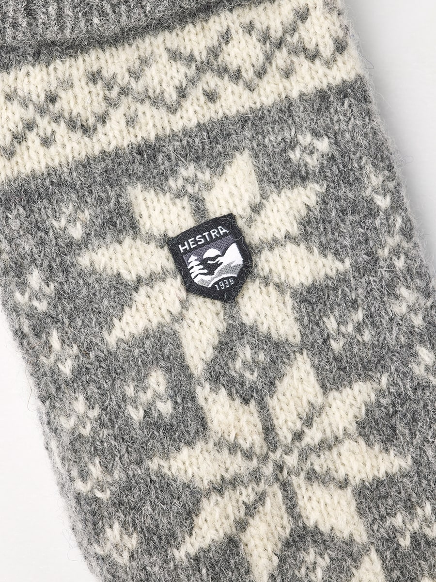 Hestra Isvik Mitt Grey/Offwhite