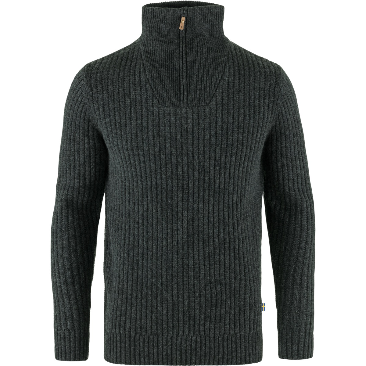 Fjällräven Övik Half Zip Knit M Dark Grey