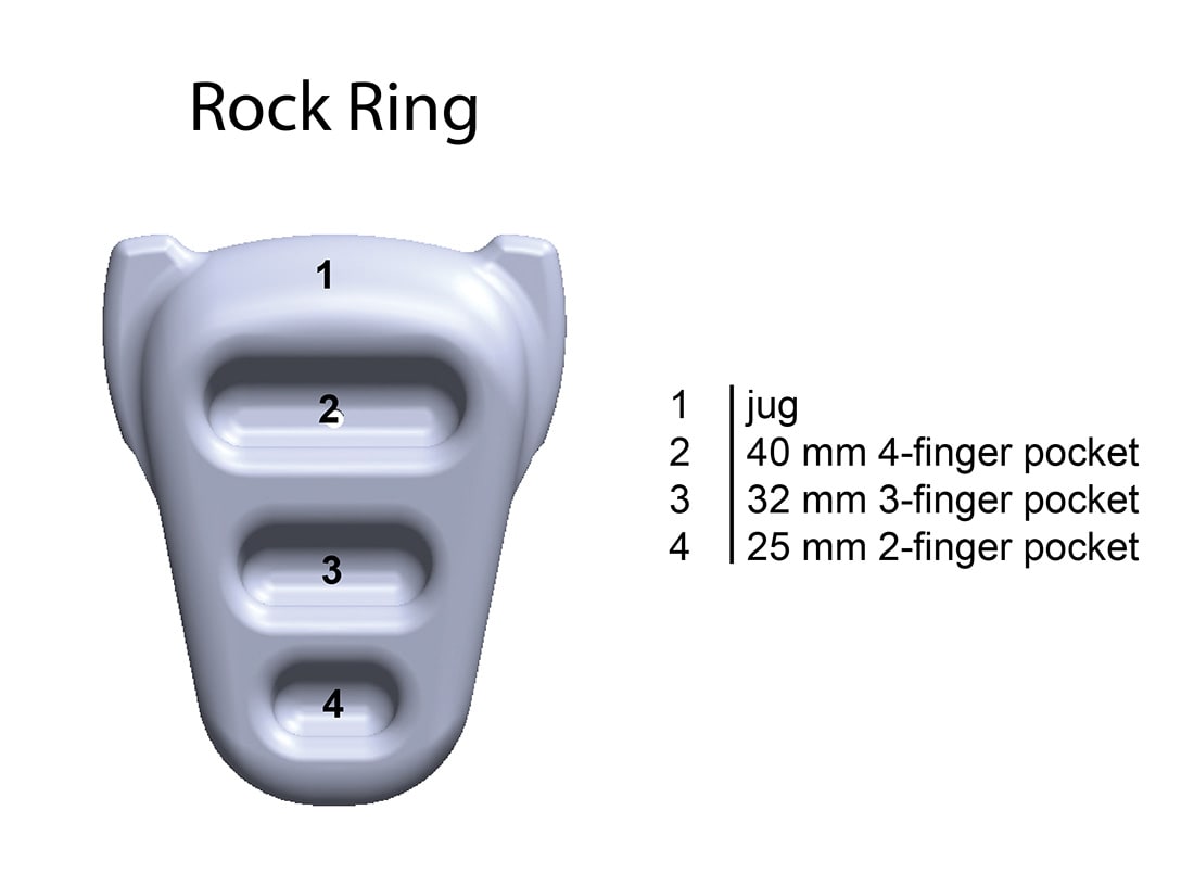 Metolius Climbing Rock Rings 3D Black/White Swirl