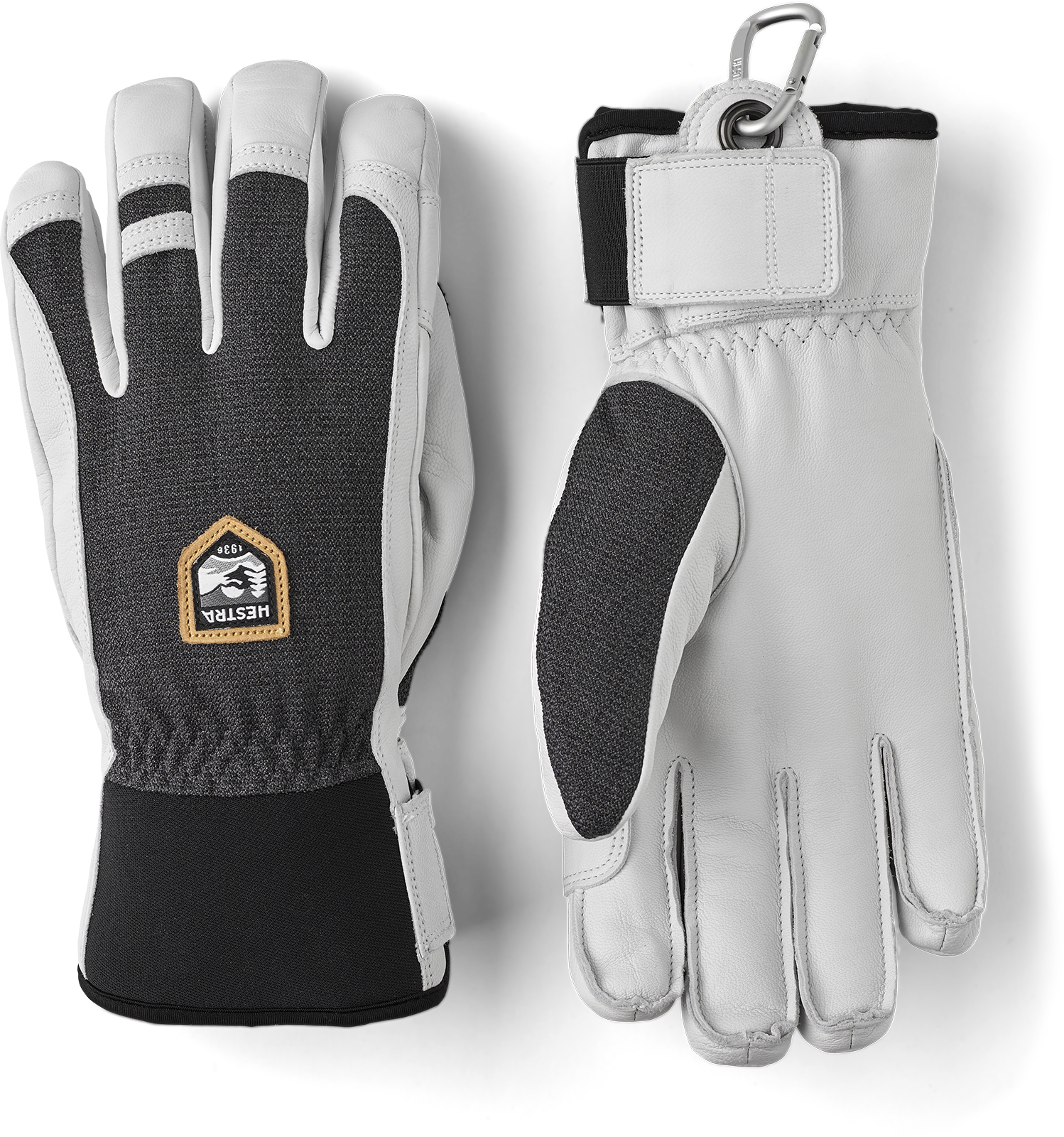 Hestra Army Leather Patrol - 5 Finger Charcoal
