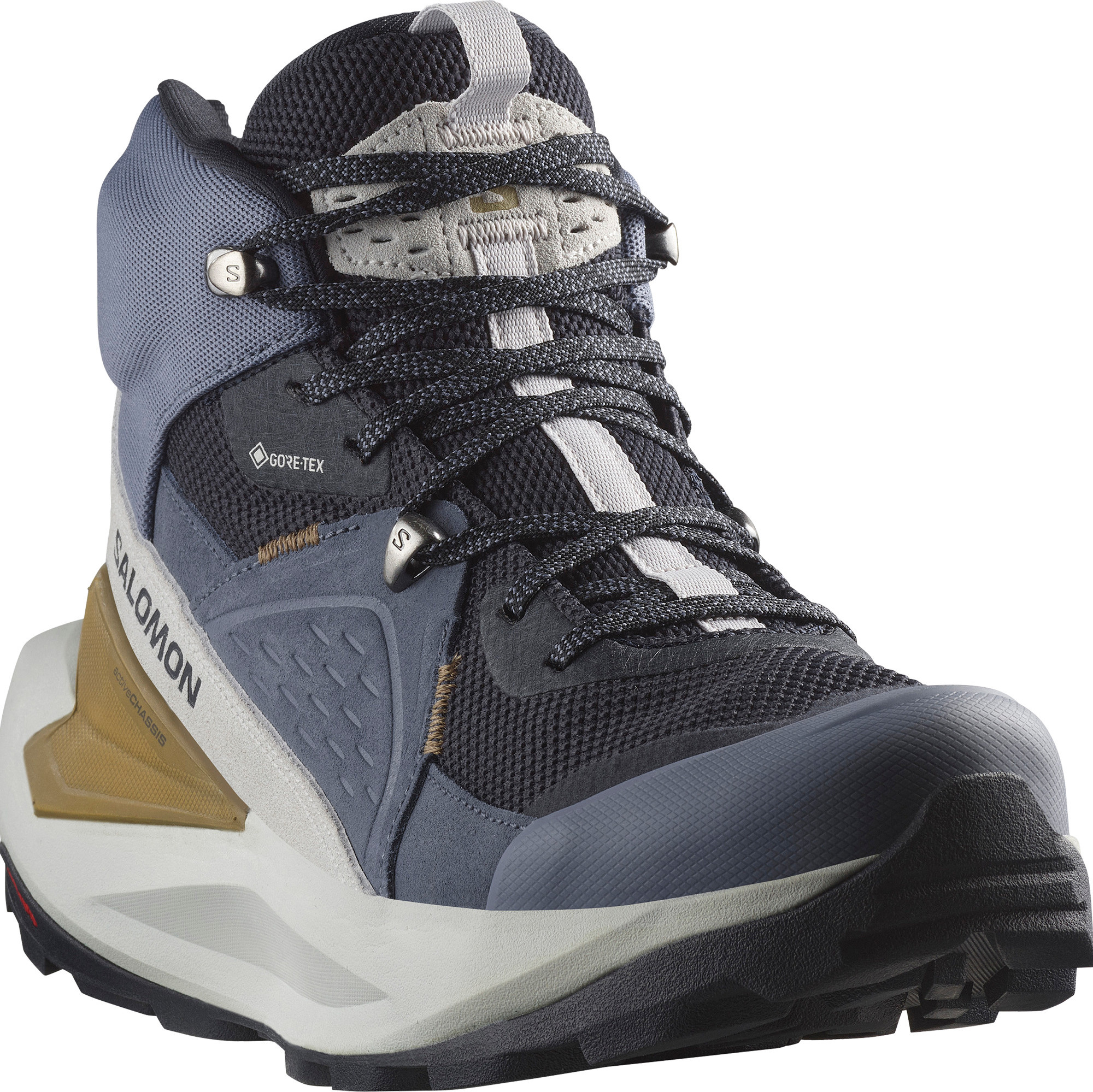Salomon Men's Elixir Mid GORE-TEX Dark Navy/Grisaille/Gray Violet 100