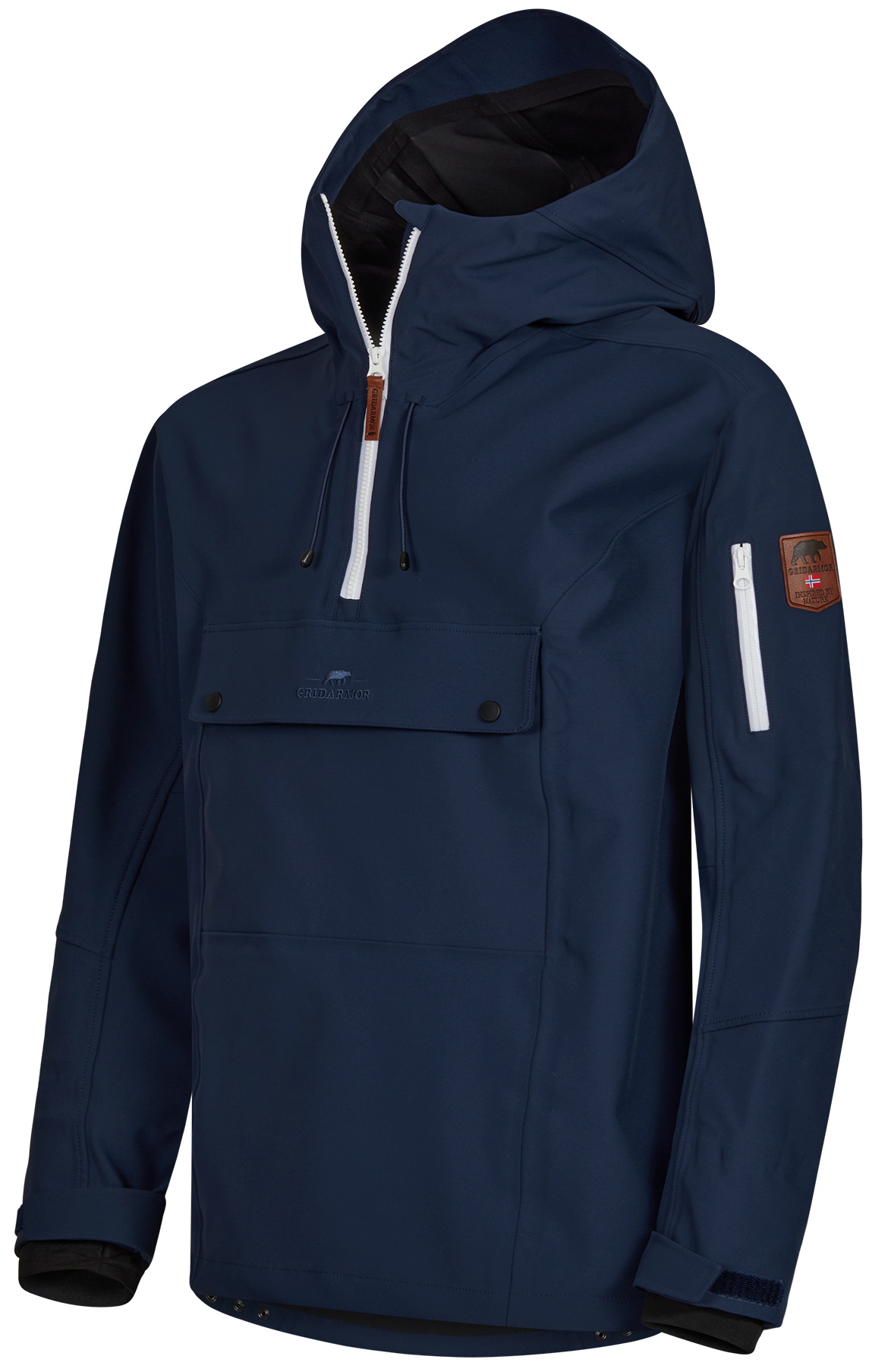 Gridarmor Skare Soft Shell Anorak Men Navy Blazer