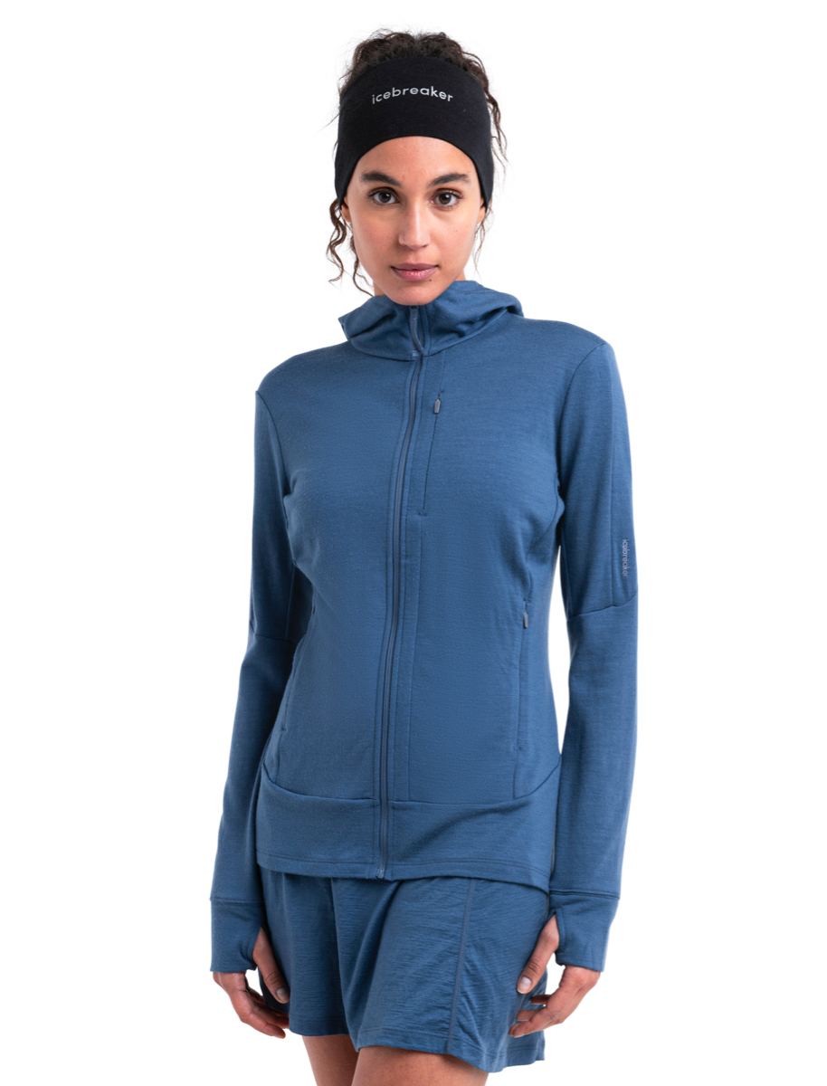 Icebreaker Women's Merino 260 Quantum Iv Longsleeve Zip Hoodie Dawn