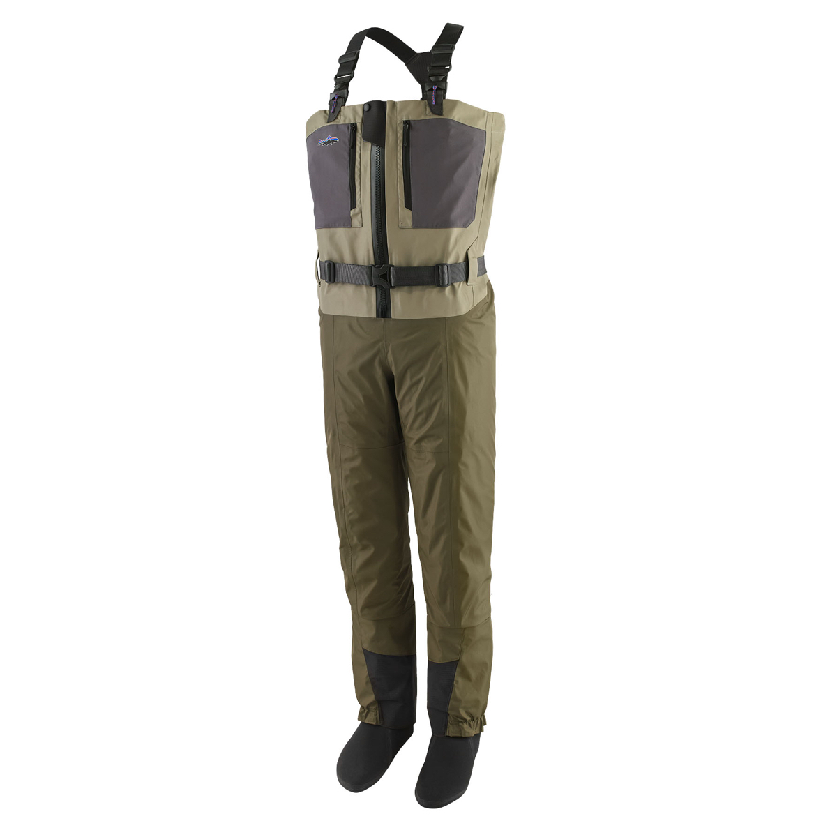 Patagonia M'S Swiftcurrent Traverse Zip Front Waders River Rock Green