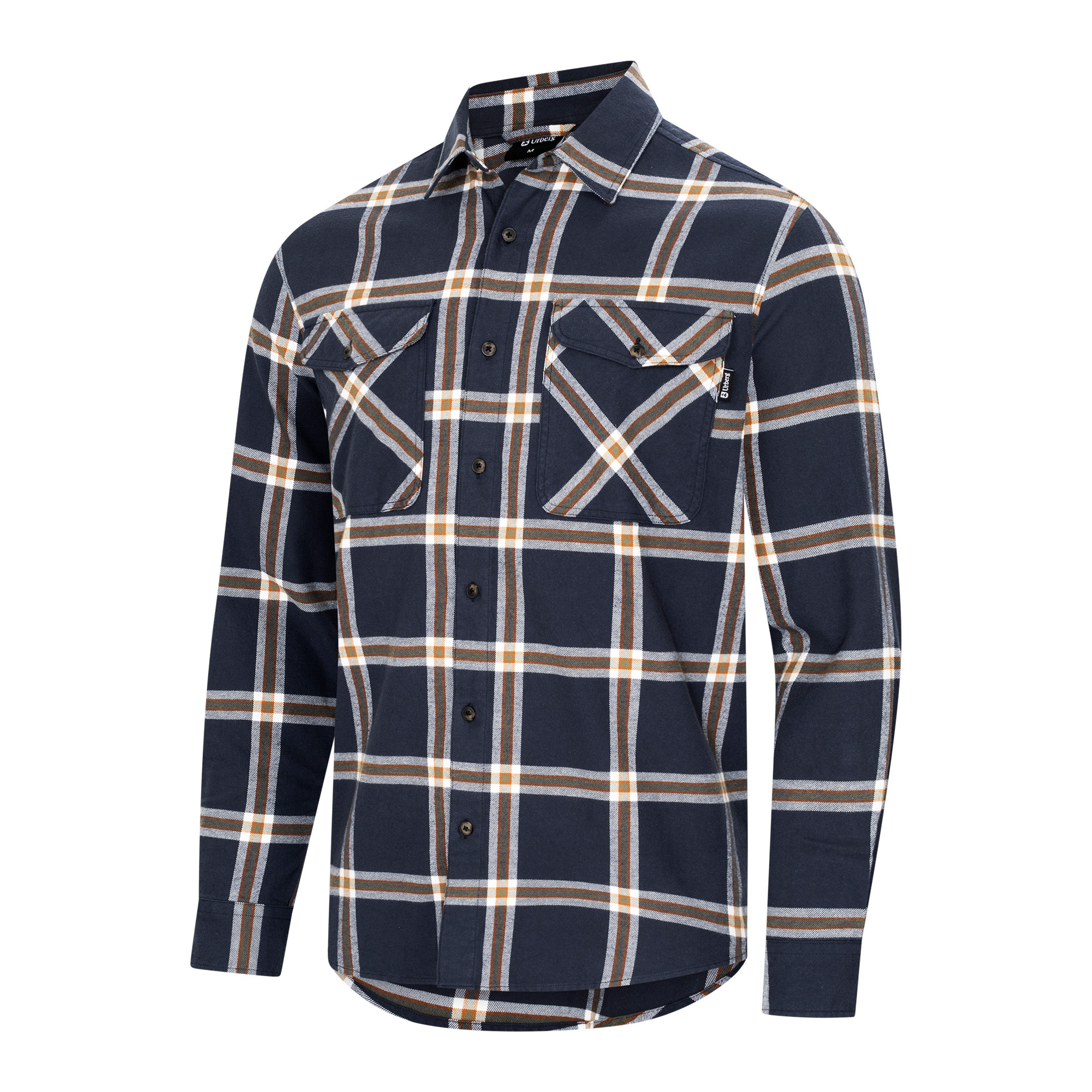 Urberg Two Pocket Flanell Shirt Men Blue Nights/deep Lichen Green